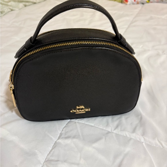 Coach Black Leather Cosmetic Case - Picture 2 of 8